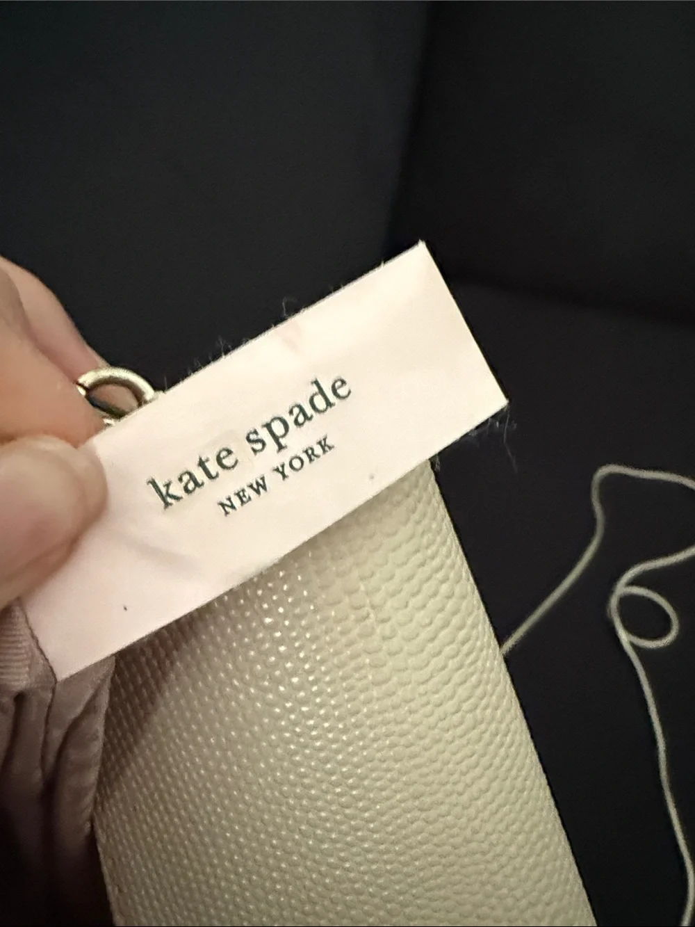 Kate spade Cream Crossbody Leather purse leather neutral daily collegiate small